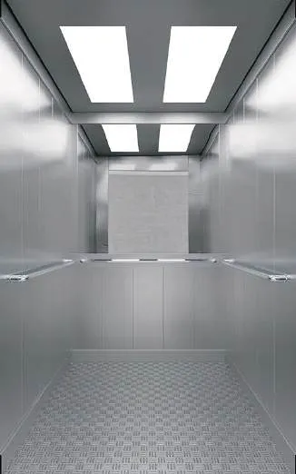 Goods lift cabin design reference from a supplier catalogue