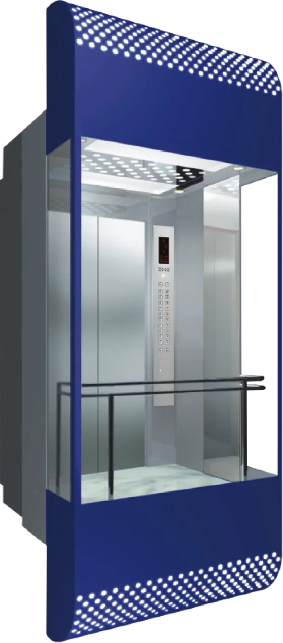 Panoramic & glass lift cabin design reference from a supplier catalogue