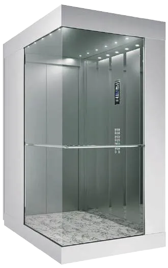 Panoramic & glass lift cabin design reference from a supplier catalogue