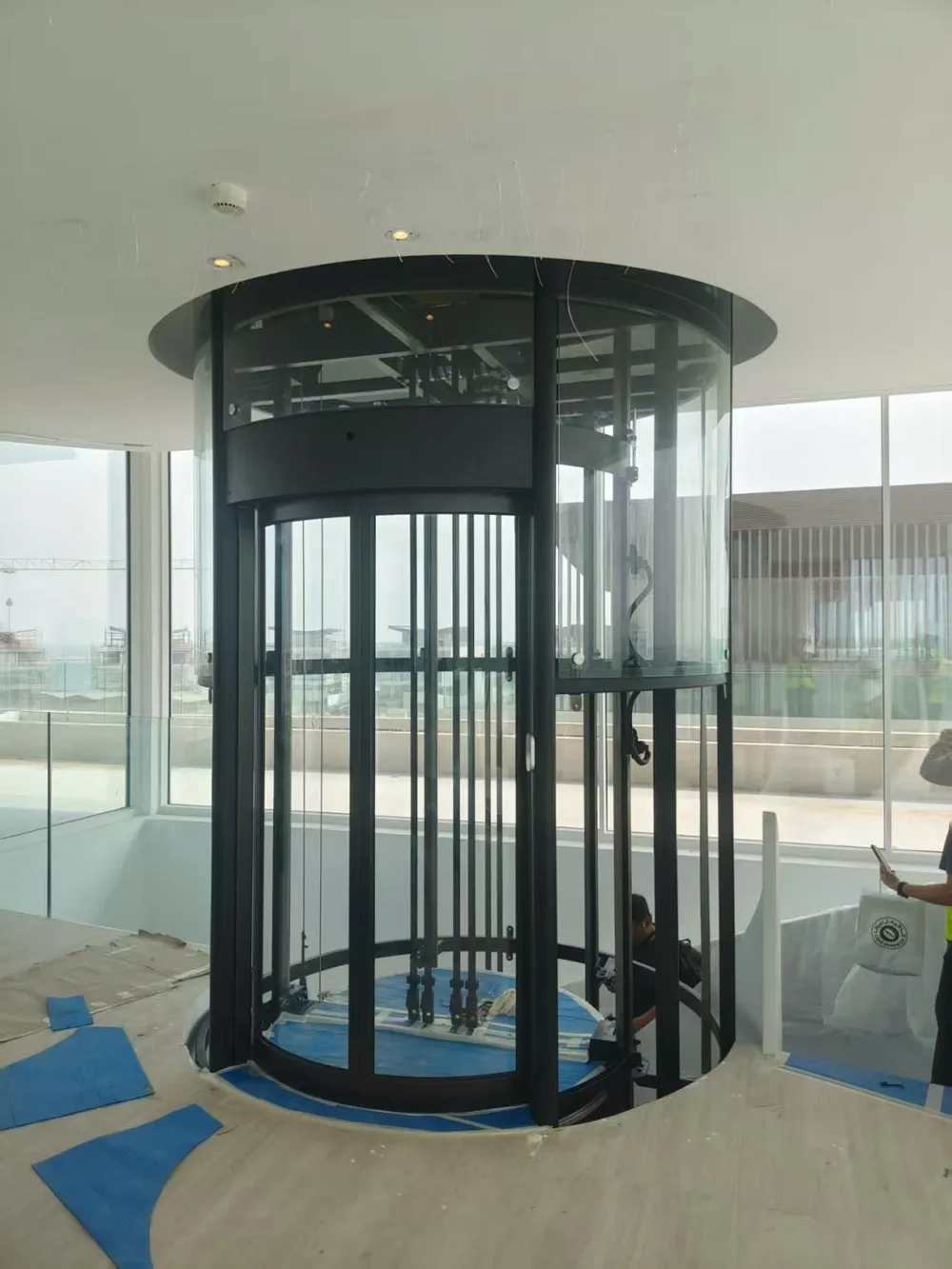 Panoramic & glass lift cabin design reference from a supplier catalogue