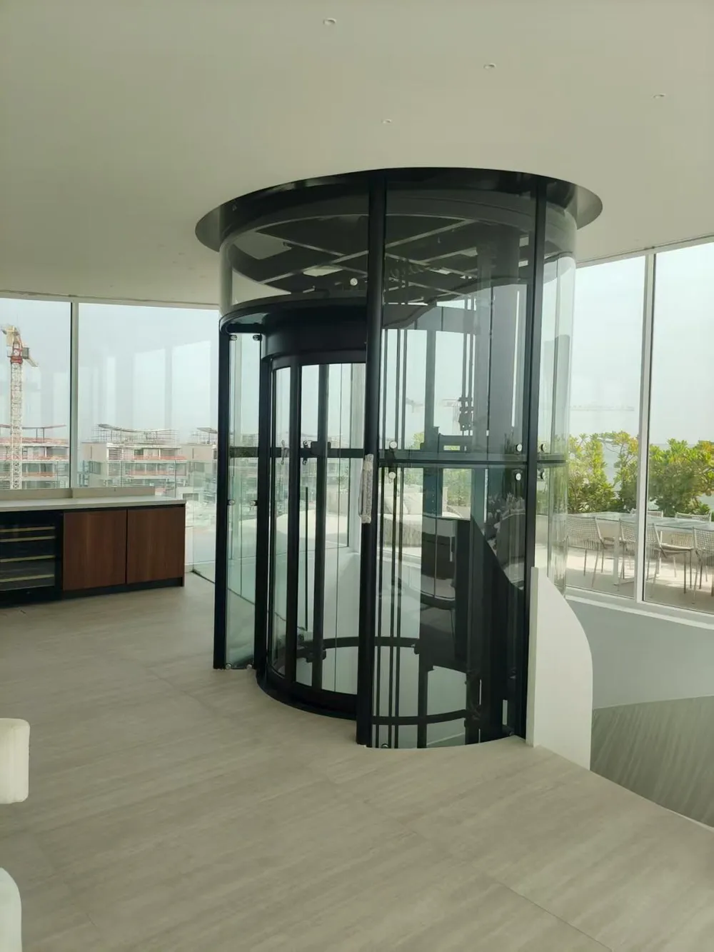 Panoramic & glass lift cabin design reference from a supplier catalogue