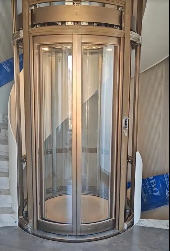 Panoramic & glass lift cabin design reference from a supplier catalogue