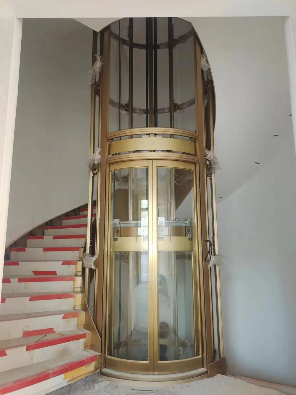 Panoramic & glass lift cabin design reference from a supplier catalogue