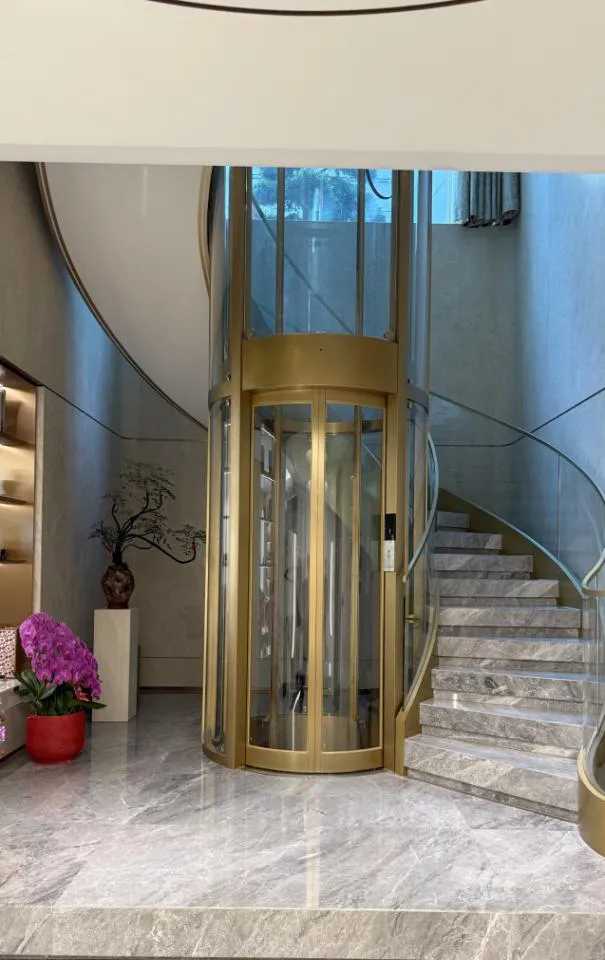 Panoramic & glass lift cabin design reference from a supplier catalogue