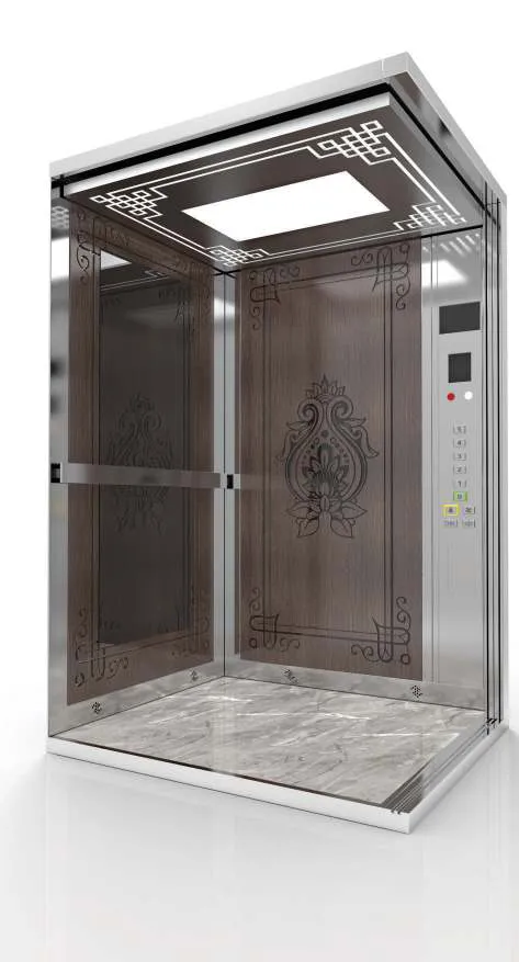 Passenger lift cabin design reference from a supplier catalogue