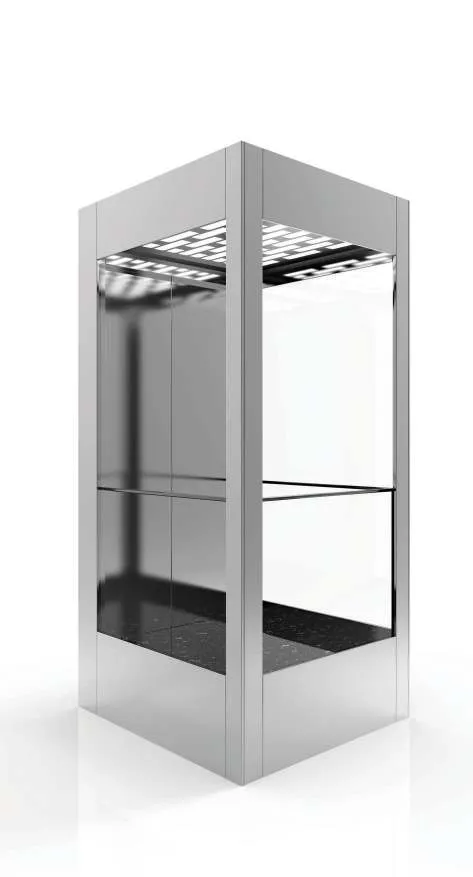 Passenger lift cabin design reference from a supplier catalogue