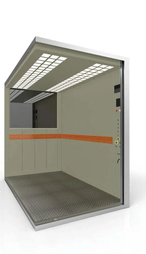 Passenger lift cabin design reference from a supplier catalogue