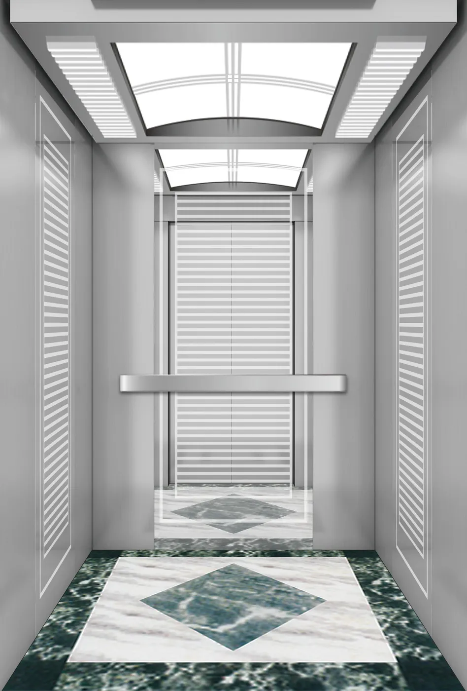 Passenger lift cabin design reference from a supplier catalogue