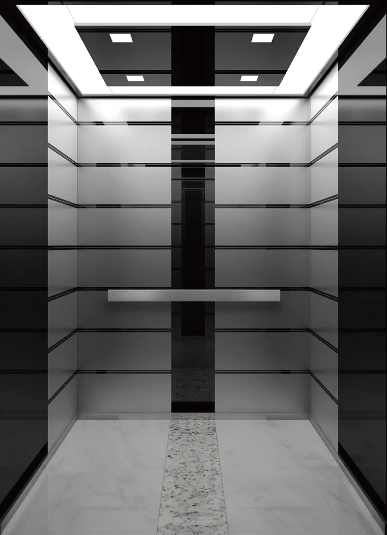 Passenger lift cabin design reference from a supplier catalogue
