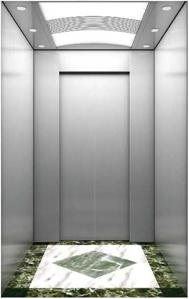 Passenger lift cabin design reference from a supplier catalogue