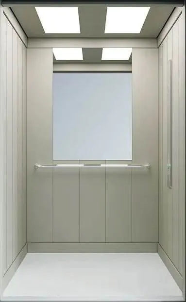 Passenger lift cabin design reference from a supplier catalogue