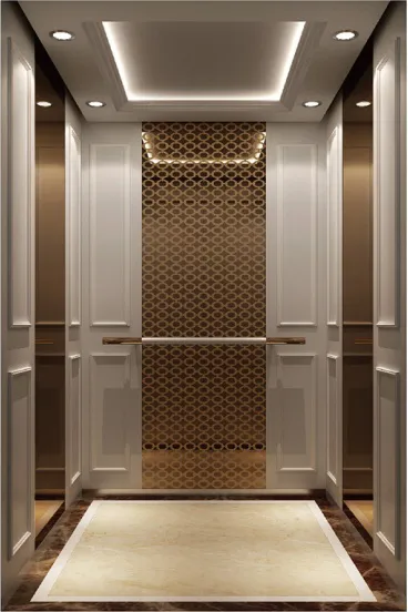 Passenger lift cabin design reference from a supplier catalogue